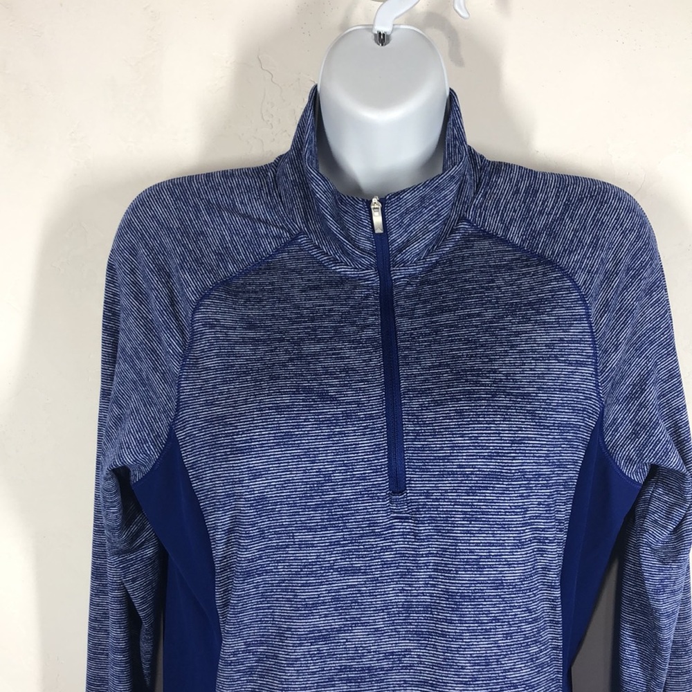 Adidas Blue Pullover Jacket Size Small - image 2
